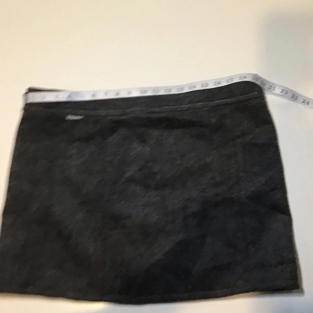 Purnell 12 31 Santa Barbara‎ Work Wear Gray Zip Skirt Wrap Look Wool Blend